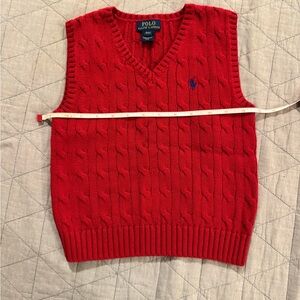 Polo by Ralph Lauren Cable Knit Cotton Sweater Vest